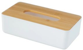 WENKO 25318100 - Козметична кутия ROTELLO 24 x 12,7 см бяла/кафява