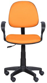Детски стол Carmen 6012 MR, До 70 кг, Полипропиленови колелца, Газов механизъм, Оранжев