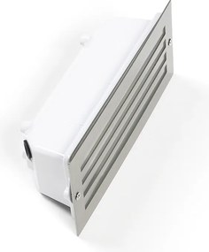 Комплект от 4 модерни вградени светлини стомана IP44 - Hurricane