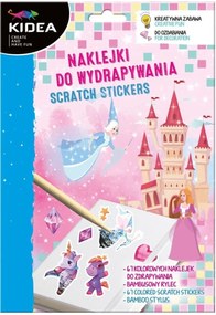 Kidea - Стикери за издраскване Magic Wolrd 99146