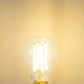 Комплект от 5 LED крушки E27 A60 прозрачни 3.8W 806lm 2700K