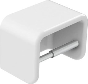Държач за тоалетна хартия с капак, A3870ZB000, Roca, порцелан, бял, 14.5х11х9.5см