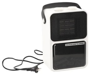 Свободностояща бяла електрическа камина с ефект на пламък - 600/1200 W