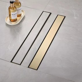 Линеен отводнител Rea Neox brush gold 70