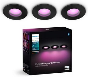 Philips Hue XAMENTO 3x LED RGBW stmívatelné koupelnové svítidlo, 1xGU10/4,2W IP4