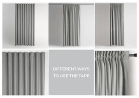 Сиво dimout перде 140x245 cm Pleat – Restilo