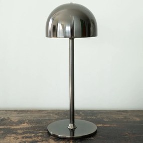 Тъмносива LED настолна лампа с дистанционно управление с метален абажур (височина 30 cm) Tim – Sirius