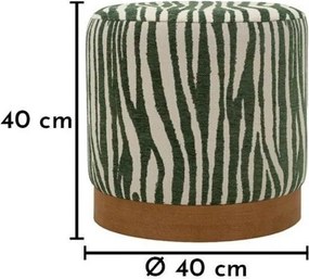 Зелена табуретка Savana – Mauro Ferretti