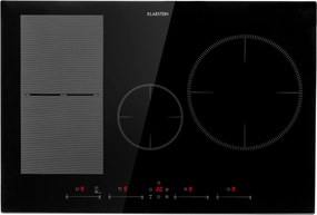 Klarstein Delicatessa 77 Hybrid, индукционен котлон за вграждане, 4 зони, 7000 W, черен