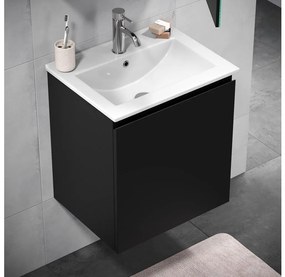 Шкаф за баня с умивалник KENWOOD 51 см черен