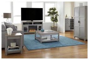 Сиво-в естествен цвят масичка за кафе от декор от дъб 89x89 cm Carver – Støraa