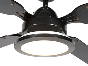 Таванен вентилатор черен с дистанционно управление - Fanattic