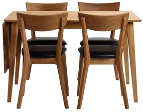 Естествена сгъваема маса за хранене от дъб , 120 x 80 cm Filippa - Rowico