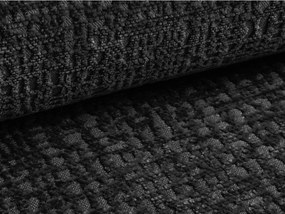 Черен разтегателен ъглов диван с място за съхранение (ляв ъгъл) Kalena – Makamii