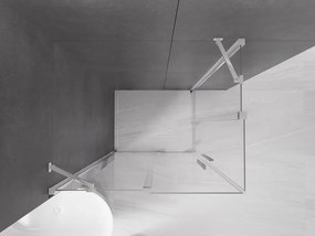 Mexen Velar Душ кабина Duo с плъзгащи се врати 90 x 80 см, прозрачна, хром