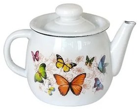 Horecano - Емайлиран чайник 1л "Пеперуда" Н-(l2707/2баттер)