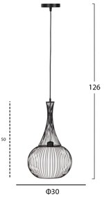 Лампа HM4132 черен цвят