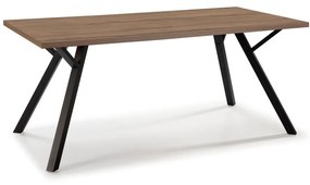 Маса за хранене с плот от орехово дърво 90x160 cm Paola - Marckeric