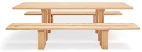 Трапезна маса с плот от борова дървесина 100x260 cm Banda - Teulat