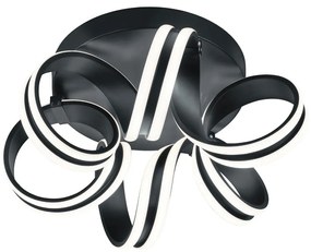 Черно LED осветително тяло за таван Carrera – Trio