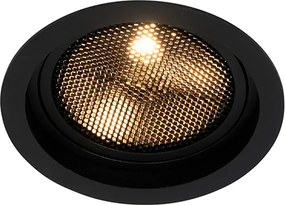 Модерен вграден прожектор черен регулируем - Coop 111 Honey