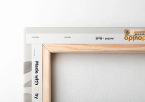 Картина на платно – Бохо листа в кръгове
