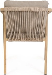 Градински стол метален в естествен цвят Kalimera – Bizzotto