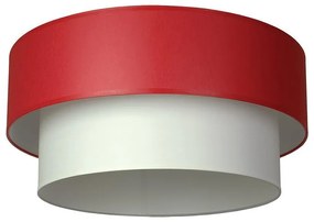 Плафон АЛБА МЕТРО, ø400, бял, абажури Шинц Бордо + Бял, 1xE27