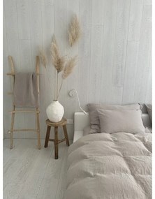 Бежово единично муселиново спално бельо 135x200 cm Plain Muslin – Butter Kings