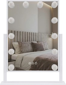 Огледало LED HOLLYWOOD White 30x40