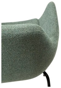 Светлозелен стол от плат букле Zimmer – DAN-FORM Denmark