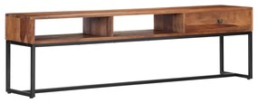 247466 vidaXL ТВ шкаф, 160x30x45 см, акациево дърво масив