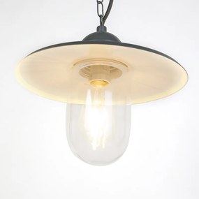 Интелигентен висящ аплик за външен монтаж антрацит IP44 с Wi-Fi ST64 - Kansas Graphite