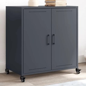 846658 vidaXL Бюфет, антрацит, 68x39x72 см, стомана