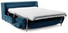 Син разтегателен диван от рипсено кадифе 184 cm Isadora – Bobochic Paris