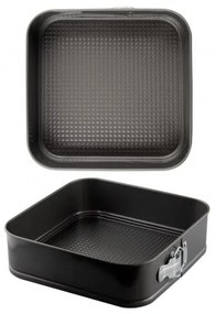 Алуминиева форма за блат квадрат с подвижно дъно 26x26xh7см BAKERY-(HC-9803) - Horecano