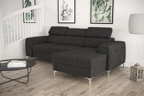 Ъглов Диван Almeria Mini-сив-десен-плат