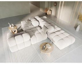 Бежов кадифен модулен диван 282 cm Bellis – Micadoni