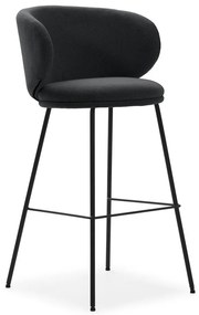 Тъмносиви бар столове в комплект от 2 бр. (височина на седалката 65 cm) Rush – Marckeric