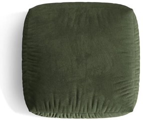 Зелена кадифена модулна табуретка Martina – Micadoni