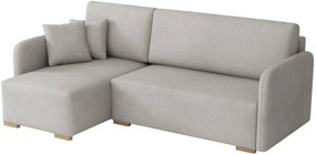 Ъглов диван Комо-светло сив