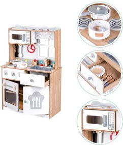 Дървена кухня XXL + кухненски инструменти Ecotoys