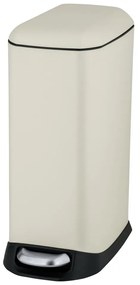 Кремаво стоманено кошче за боклук с педал 12 l Design – Wenko