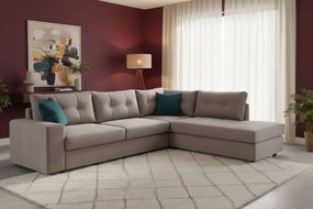 Ъглов диван Hanson-Gray Light-Right