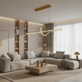 Лампа LED LHJ038-CP BRUSH GOLD