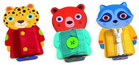 Детски дървени животни със закопчалка - Djeco