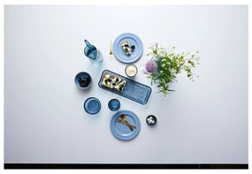 Синя стъклена чиния за сервиране 14x38 cm Kusintha - Bitz