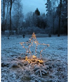 Черна коледна светлинна украса Foldy - Star Trading