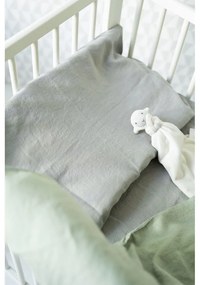 Детско зелено спално бельо Nature, 70 x 100 cm - Linen Tales