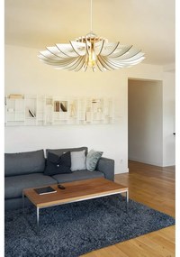 Бяло висящо осветително тяло ø 68 cm – Opviq lights